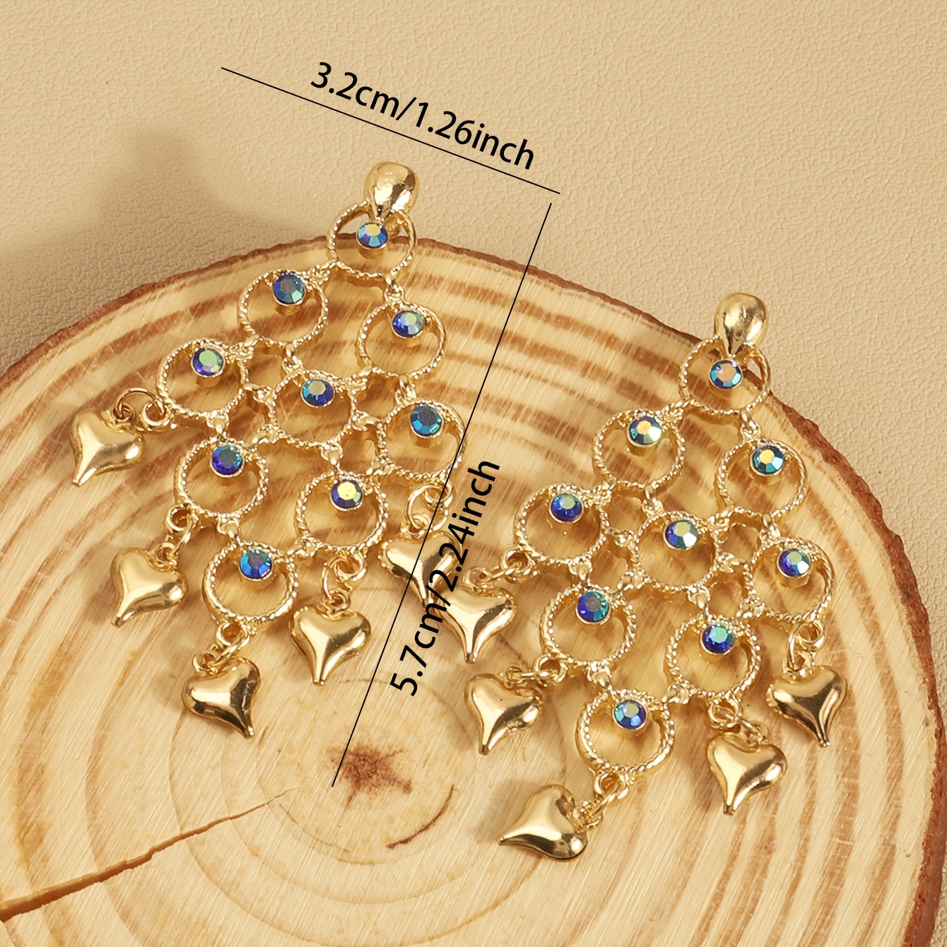 Women's Exaggerated Diamond-Shaped High-End Fashion Earrings